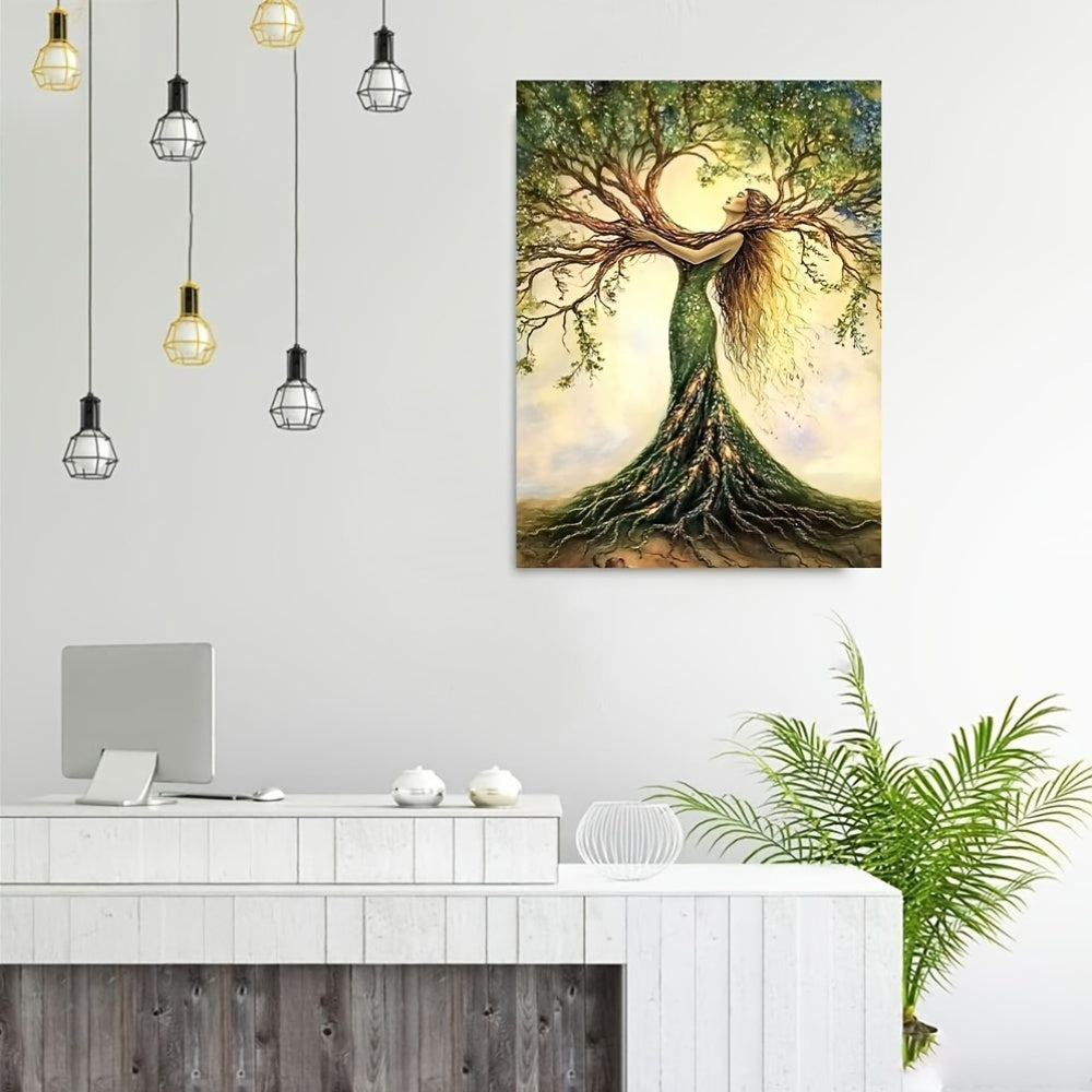 Tree of Life Canvas Wall Art – Nature-Inspired Framed Print – 12x8inch
