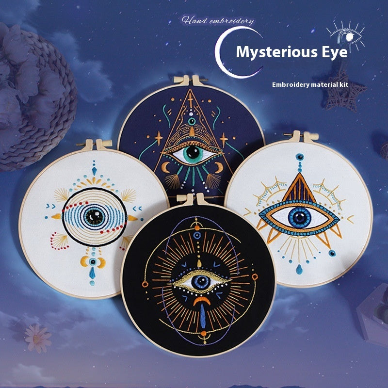 DIY Handmade Embroidery Kit – Mysterious Eye – CX1021 Mysterious Eye 1 Imitation Bamboo 20cm diy art kits