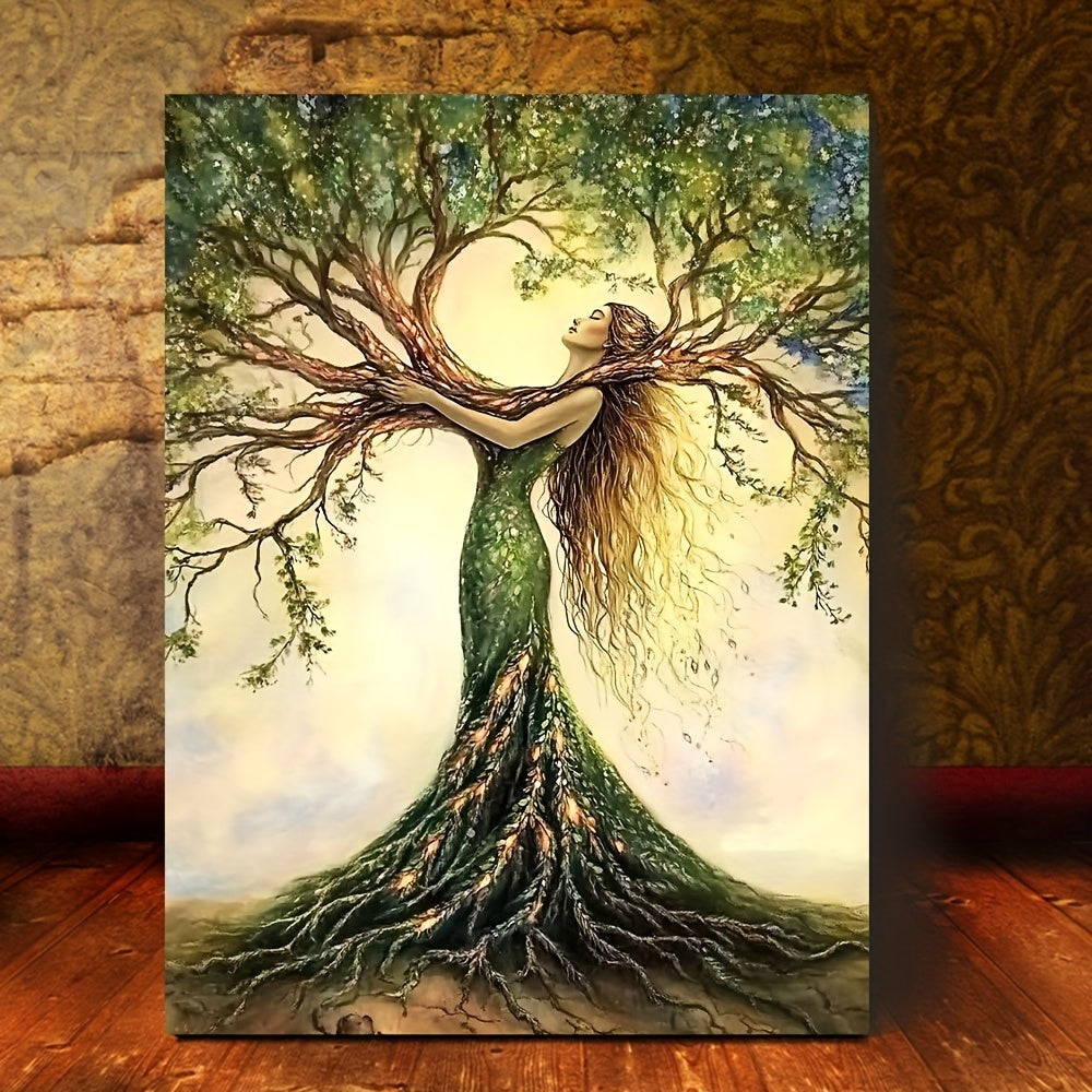 Tree of Life Canvas Wall Art – Nature-Inspired Framed Print – 36x24inch
