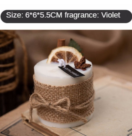 Rustic Burlap Scented Candles – Essential Oil Fragrance