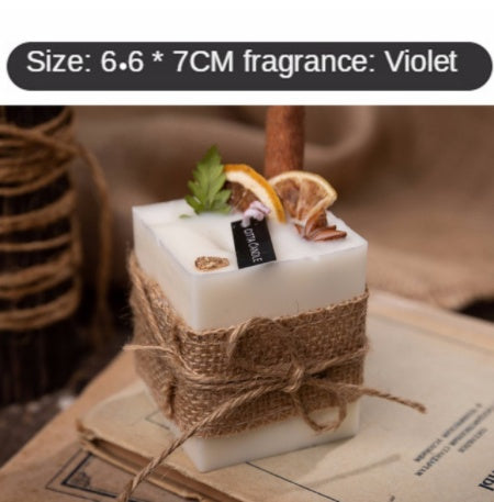Rustic Burlap Scented Candles – Essential Oil Fragrance