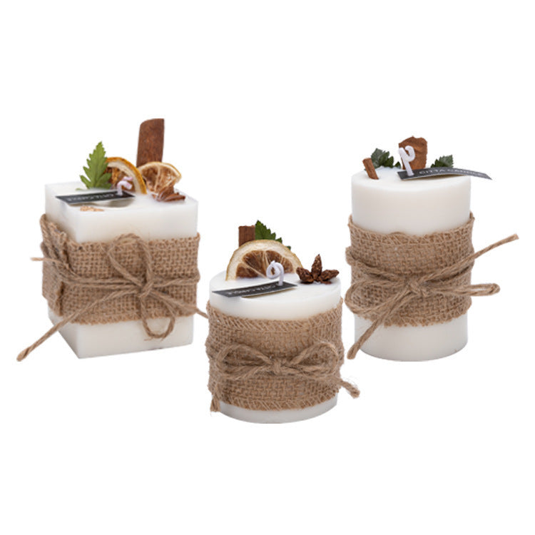 Rustic Burlap Scented Candles – Essential Oil Fragrance – A candles