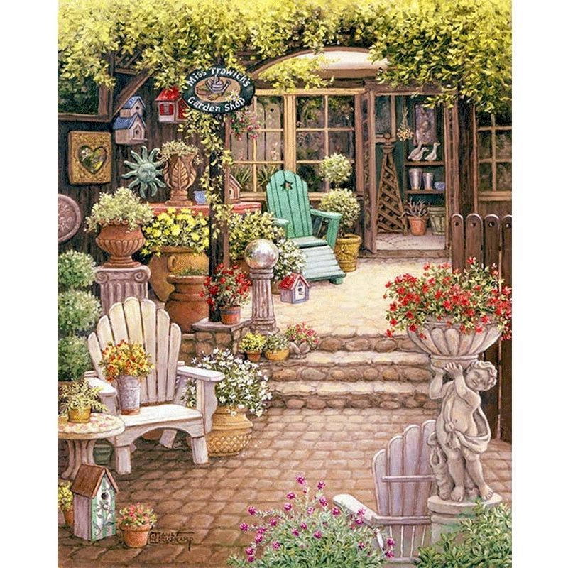 Garden Retreat Paint by Number Kit – Color 40x50cm diy art kits