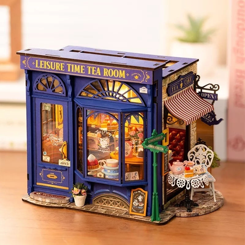 DIY Miniature Dollhouse Kit - Tea Room