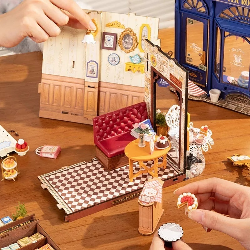 DIY Miniature Dollhouse Kit - Tea Room