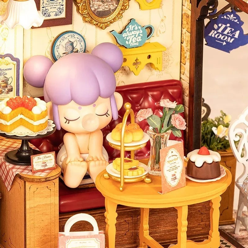 DIY Miniature Dollhouse Kit - Tea Room