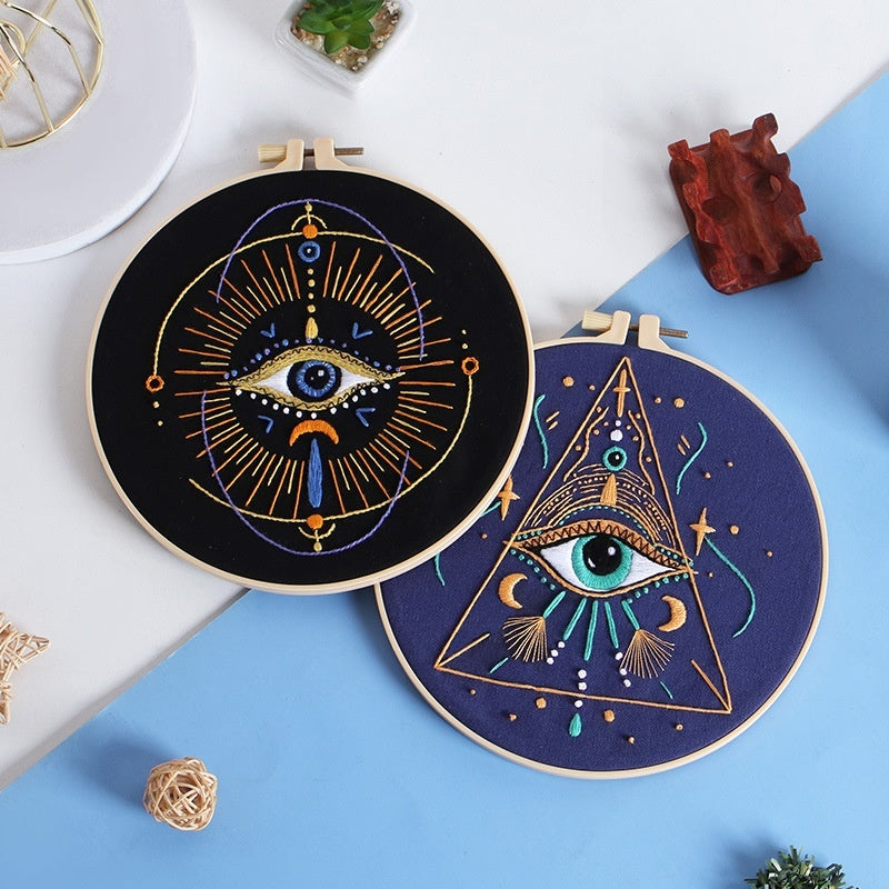 DIY Handmade Embroidery Kit – Mysterious Eye – CX1023 Mysterious Eye 3 Bamboo 20cm