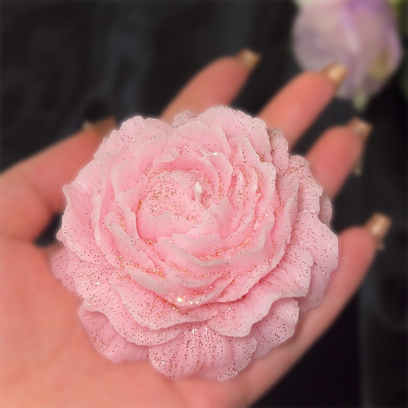Rose Flower Fragrance Candle – Multiple Colors – Purple
