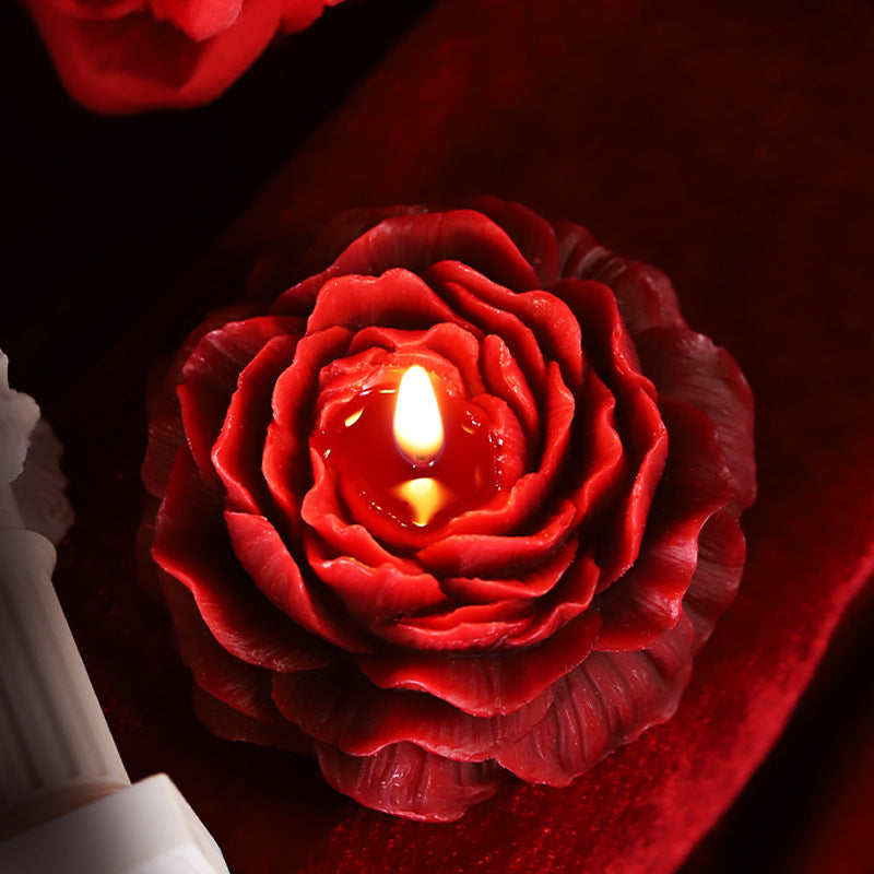 Rose Flower Fragrance Candle – Multiple Colors – Black Gilding candles