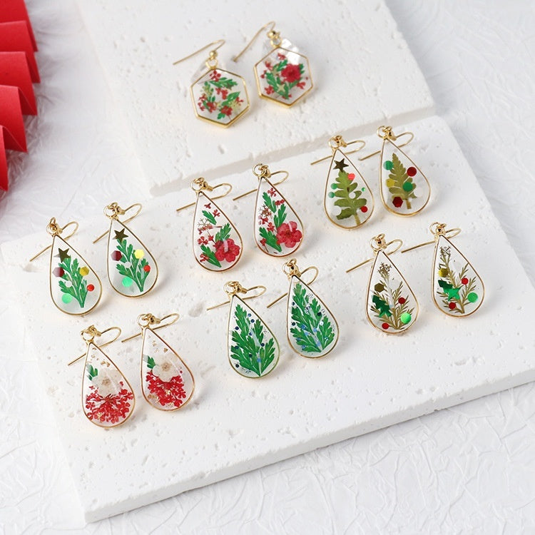Women's Creative Handmade Dried Flower Earrings – Style 1 earrings