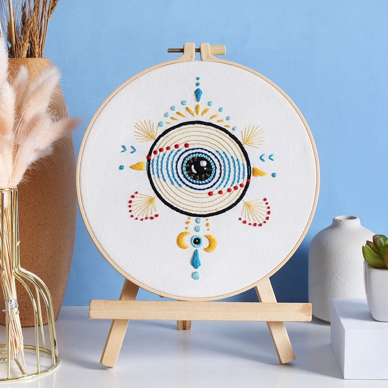DIY Handmade Embroidery Kit – Mysterious Eye – CX1024 Mysterious Eye 4 Imitation Bamboo 20cm