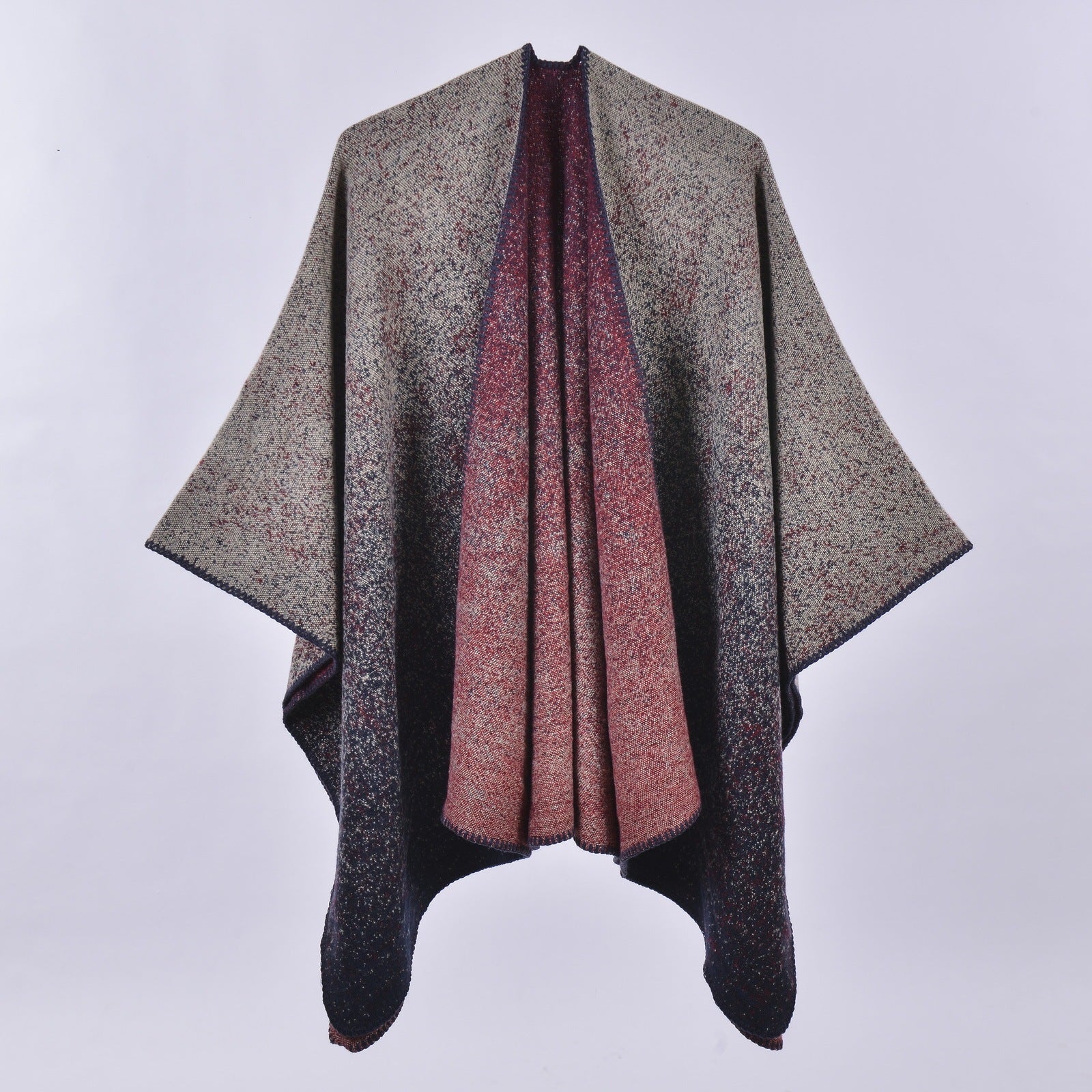 Autumn & Winter Versatile Lattice Travel Shawl – Red 130x150CM