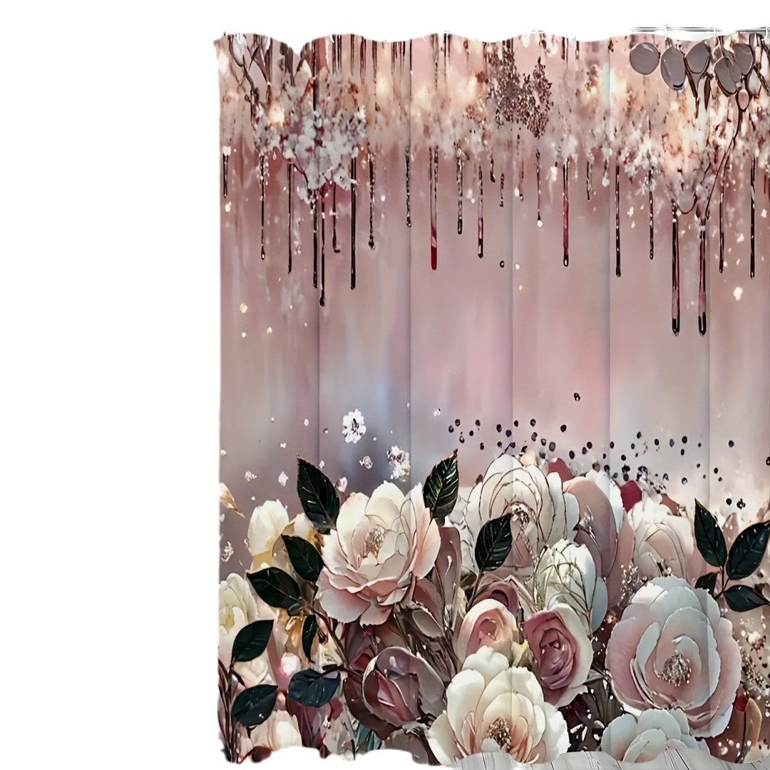 Art Flower Shower Curtain – Color 180cmx180cm