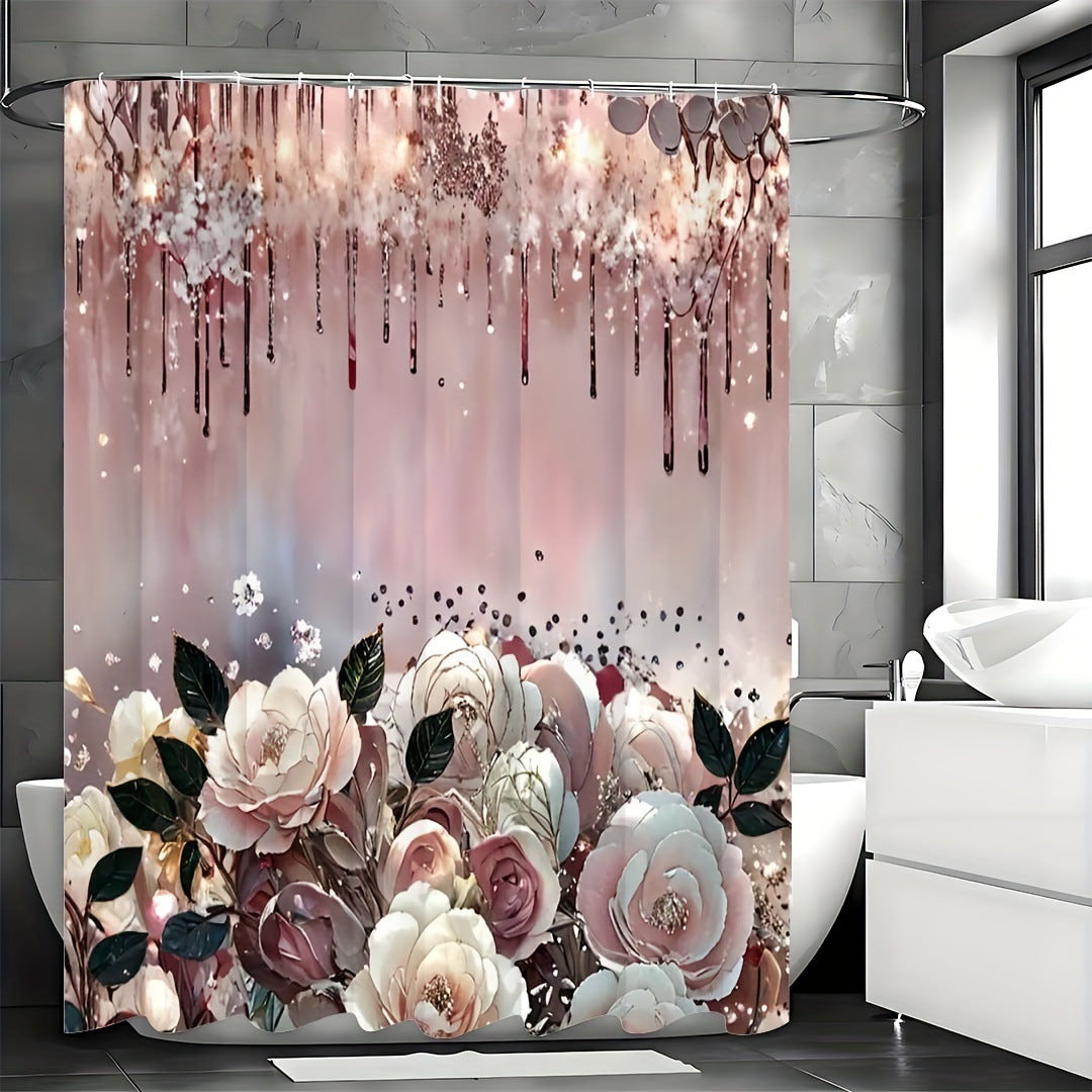 Art Flower Shower Curtain – Color 90cm*180cm