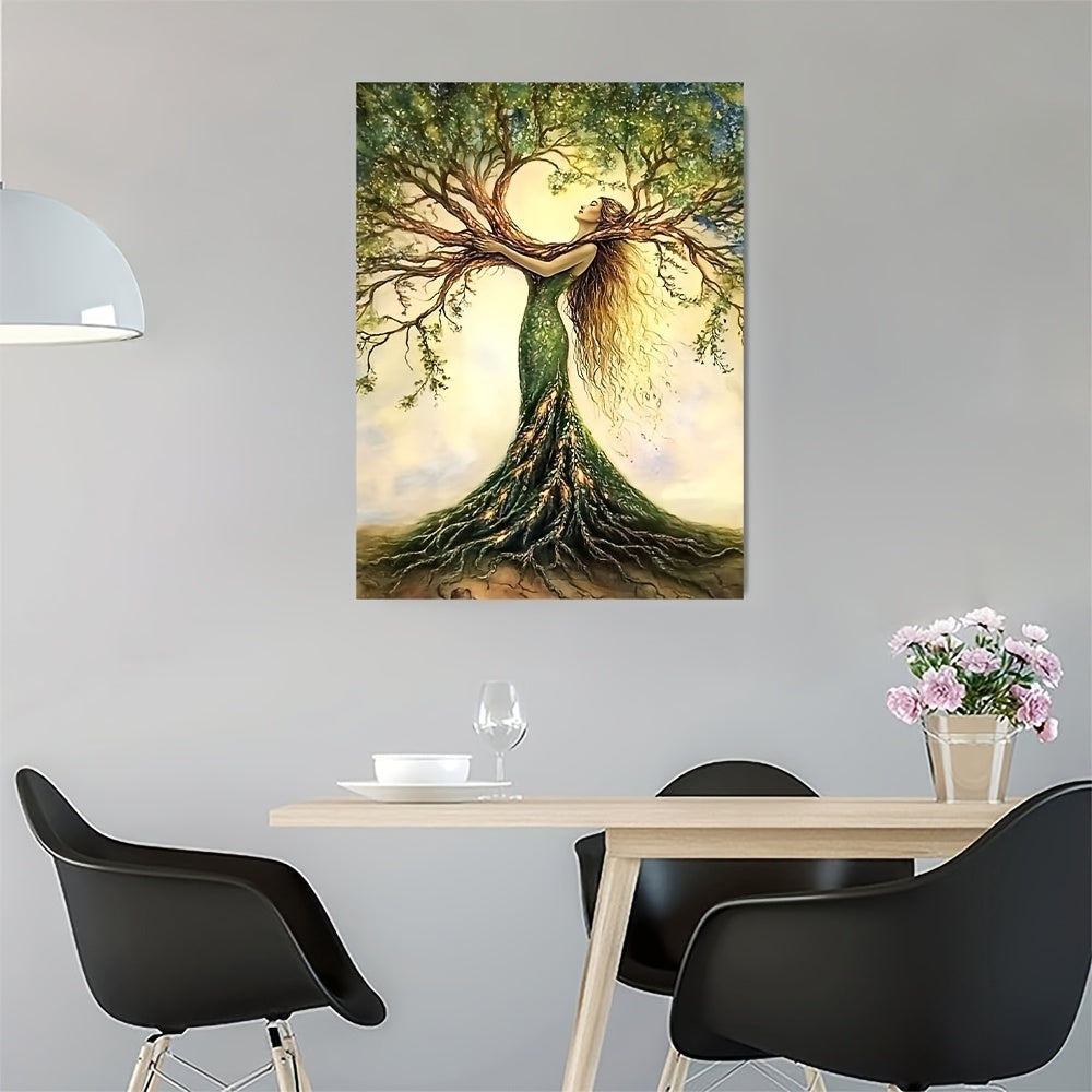 Tree of Life Canvas Wall Art – Nature-Inspired Framed Print – 24x16inch