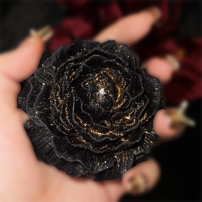 Rose Flower Fragrance Candle – Multiple Colors – Gilding White