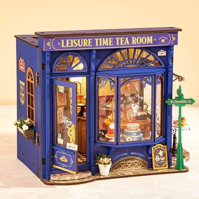DIY Miniature Dollhouse Kit - Tea Room