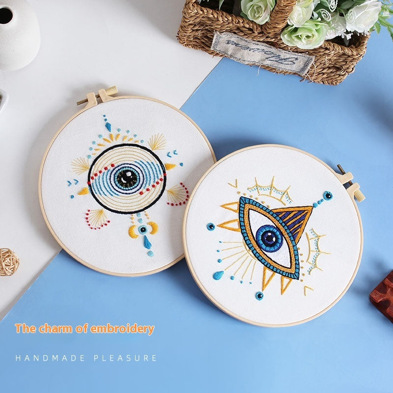 DIY Handmade Embroidery Kit – Mysterious Eye – CX1022 Mysterious Eye 2 Bamboo 20cm