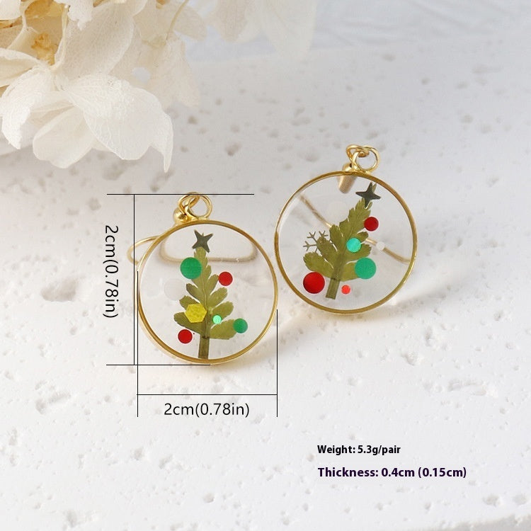 Women's Creative Handmade Dried Flower Earrings – Style 4