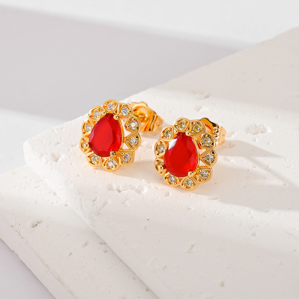 ✨ Fashion Multi-Color Zircon Stud Earrings ✨