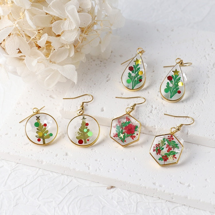 Women's Creative Handmade Dried Flower Earrings – Style 2