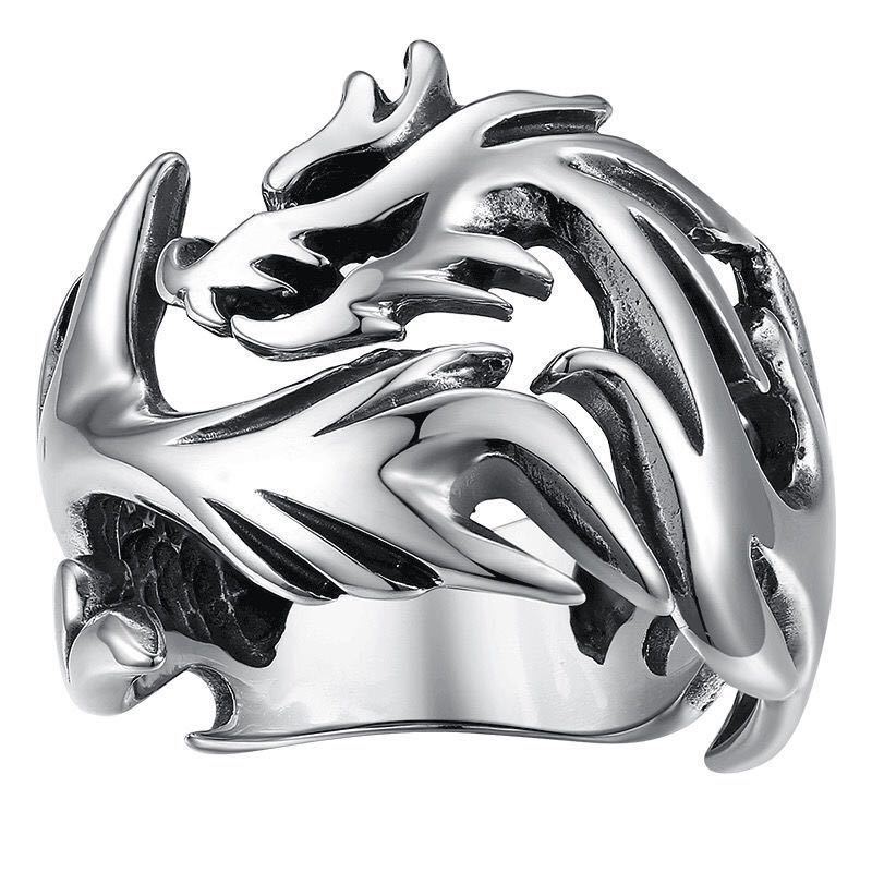 Luminous Dragon Ring – Glow-in-the-Dark Adjustable Band