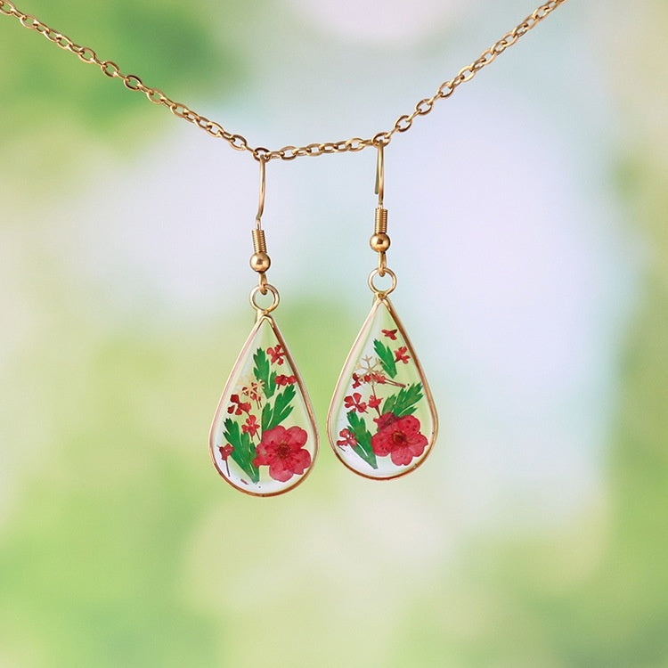 Women's Creative Handmade Dried Flower Earrings – Style 3